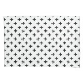 Schwarze Tinte schüren Quermuster Kissenbezug (Vorderseite-Links)