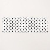 Schwarze Tinte schüren Quermuster Yogamatte (Vorderseite (Horizontal))