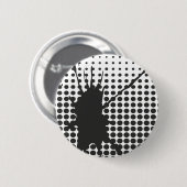Schwarze Tinten-platsches Knopf-Abzeichen Button (Vorne & Hinten)