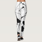 Schwarze Tinten-Spritzer-Leggings Leggings (Rückseite)