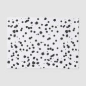 Schwarze Tintenkleckse Seidenpapier (Vorderseite)