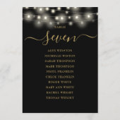 Schwarze Tischnummer (Rückseite)