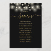 Schwarze Tischnummer (Vorderseite)