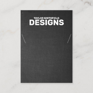 Schwarze Tischplatte Visitenkarte