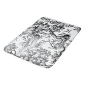 Schwarze Toile Badematte (Schrägansicht)