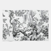 Schwarze Toile Geschirrtuch (Horizontal)