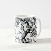 Schwarze Toile Kaffeetasse (VorderseiteRechts)