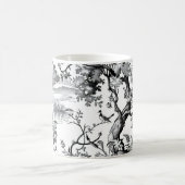 Schwarze Toile Kaffeetasse (Mittel)