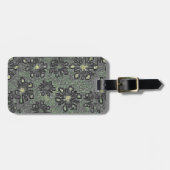 Schwarze Töne gegen Grau Gepäckanhänger (Vorderseite horizontal)