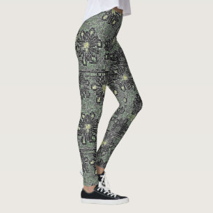 Schwarze Töne gegen Grau Leggings
