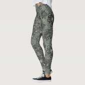 Schwarze Töne gegen Grau Leggings (Links)