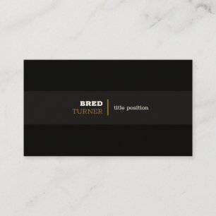 Schwarze Töne Visitenkarte