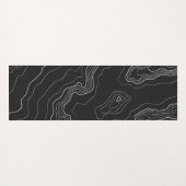 Schwarze Topographie Yogamatte (Rückseite (Horizontal))