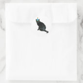 Schwarze Tortie Cat Party Sticker (Tasche)
