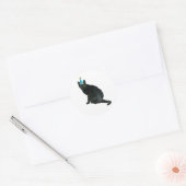 Schwarze Tortie Cat Party Sticker (Umschlag)