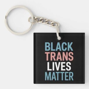 Schwarze Trans-LGBTQ-Unterstützung Leben zählen Tr Schlüsselanhänger