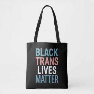 Schwarze Trans-LGBTQ-Unterstützung Lebt Transgende Tasche