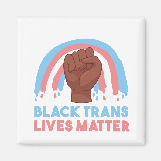 schwarze Translebensmittel Magnet (Vorne)