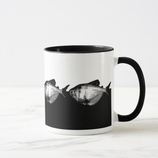 Schwarze Trauermäntel Tasse (Rechts)