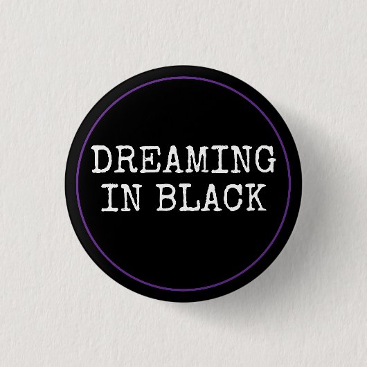 Schwarze Träume Button (Vorderseite)