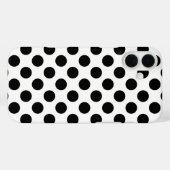 Schwarze Tupfen Case-Mate iPhone Hülle (Rückseite (Horizontal))