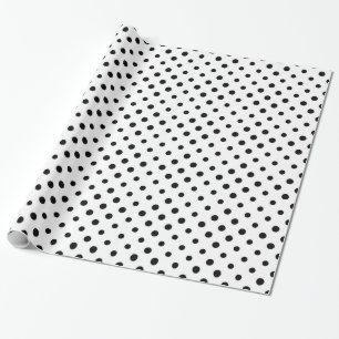 Schwarze Tupfen Geschenkpapier