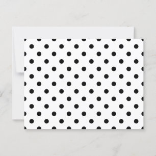 Schwarze Tupfen Postkarte