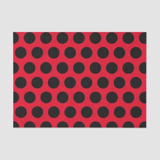 Schwarze Tupfen Seidenpapier (Vorderseite)