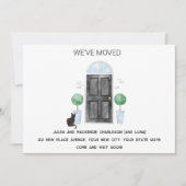 Schwarze Tür und Katze haben wir neue Zuhause vers Ankündigung