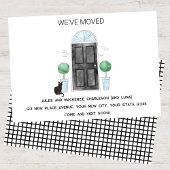 Schwarze Tür und Katze haben wir neue Zuhause vers Ankündigung