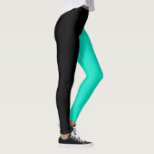 Schwarze türkisfarbene Leggings Augen (Rechts)