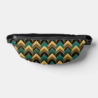 SCHWARZE TURQUOISE GOLD ART DECO-MUSTER