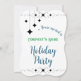 Schwarze Twinkles Einladung