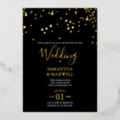 Schwarze Typografie - Einladung (Vorderseite)