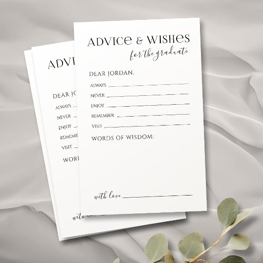 Schwarze Typografie Moderne Graduiertenberatung & 