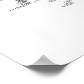 Schwarze Typografische Karte Munster, Irland Poster (Ecke)