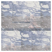 Schwarze u. blaue Marmorbaumwolle Stoff (Nahaufnahme)