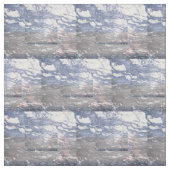 Schwarze u. blaue Marmorbaumwolle Stoff (Muster)