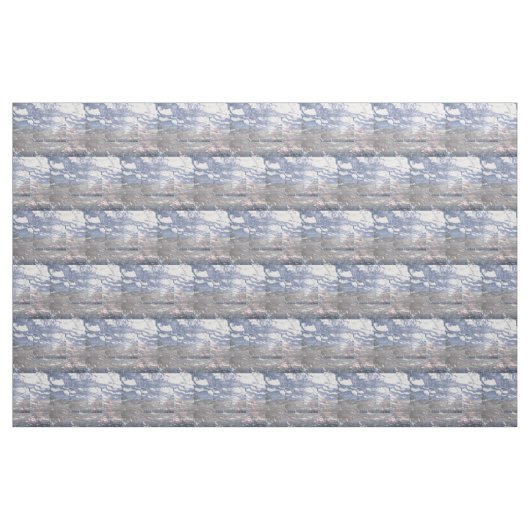 Schwarze u. blaue Marmorbaumwolle Stoff (Fat Quarter (45,7 x 55,9 cm))