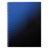 Schwarze u. blaue Steigung Notizblock (Vorderseite)