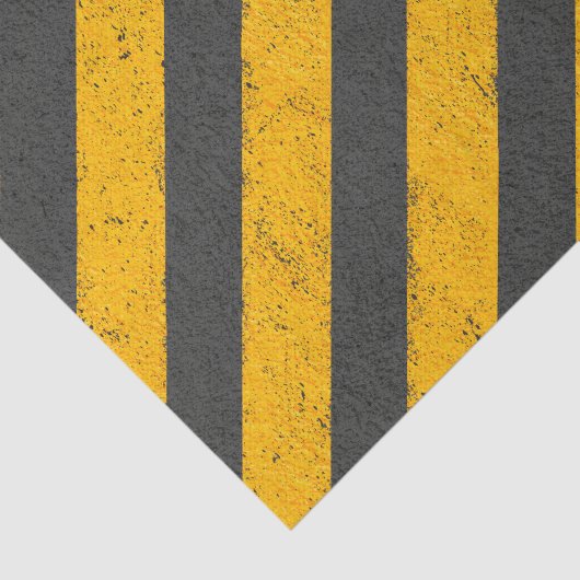 Schwarze u. gelbe Bau-Zone Seidenpapier (Ausschnitt)