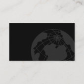 Schwarze u. graue Kugel Visitenkarte (Rückseite)