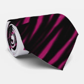 schwarze u. rosa Krawatte (Gerollt)