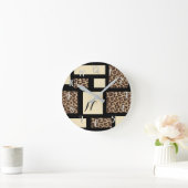 Schwarze u. runde wanduhr (Zuhause)