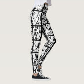 Schwarze u. Weiß Leggings (Rechts)