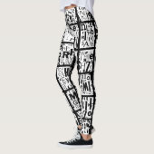 Schwarze u. Weiß Leggings (Links)