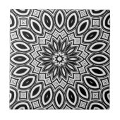 Schwarze u. weiße abstrakte fliese (Vorderseite)