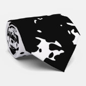 Schwarze u. weiße alte Ziegelstein-Krawatte Krawatte (Gerollt)