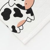 Schwarze u. weiße Baby-Kuh Fleecedecke (Ecke)