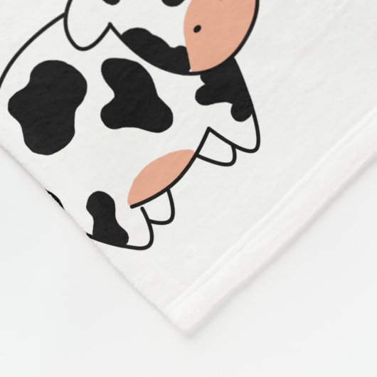 Schwarze u. weiße Baby-Kuh Fleecedecke (Ecke)